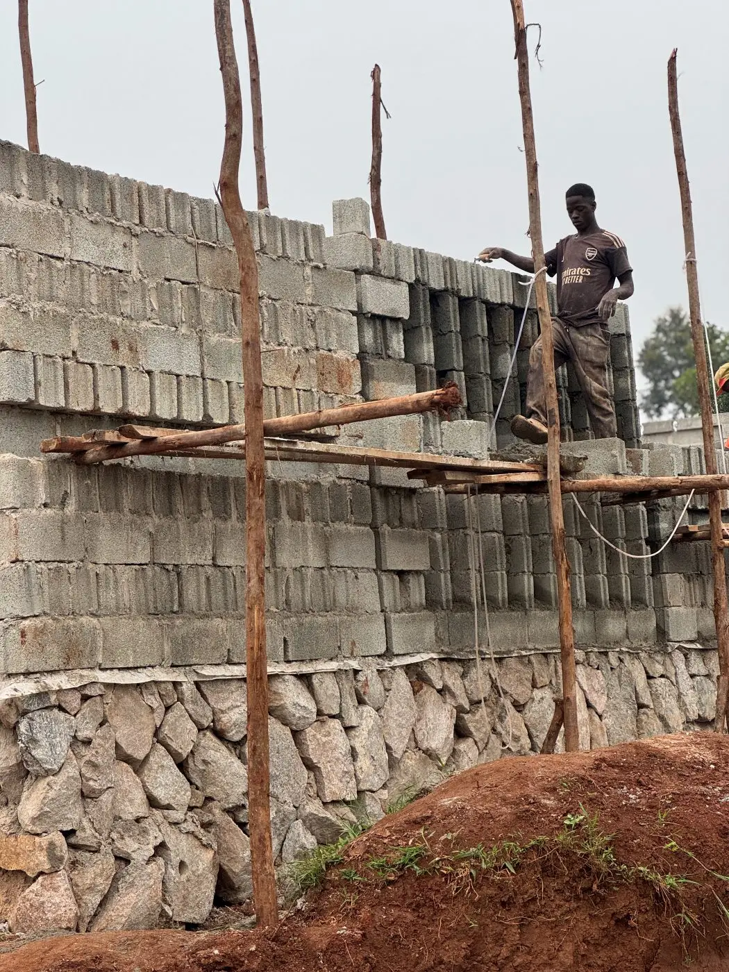 Boundary wall, G+1 residence and servants' house, Kyesereka, Mukono