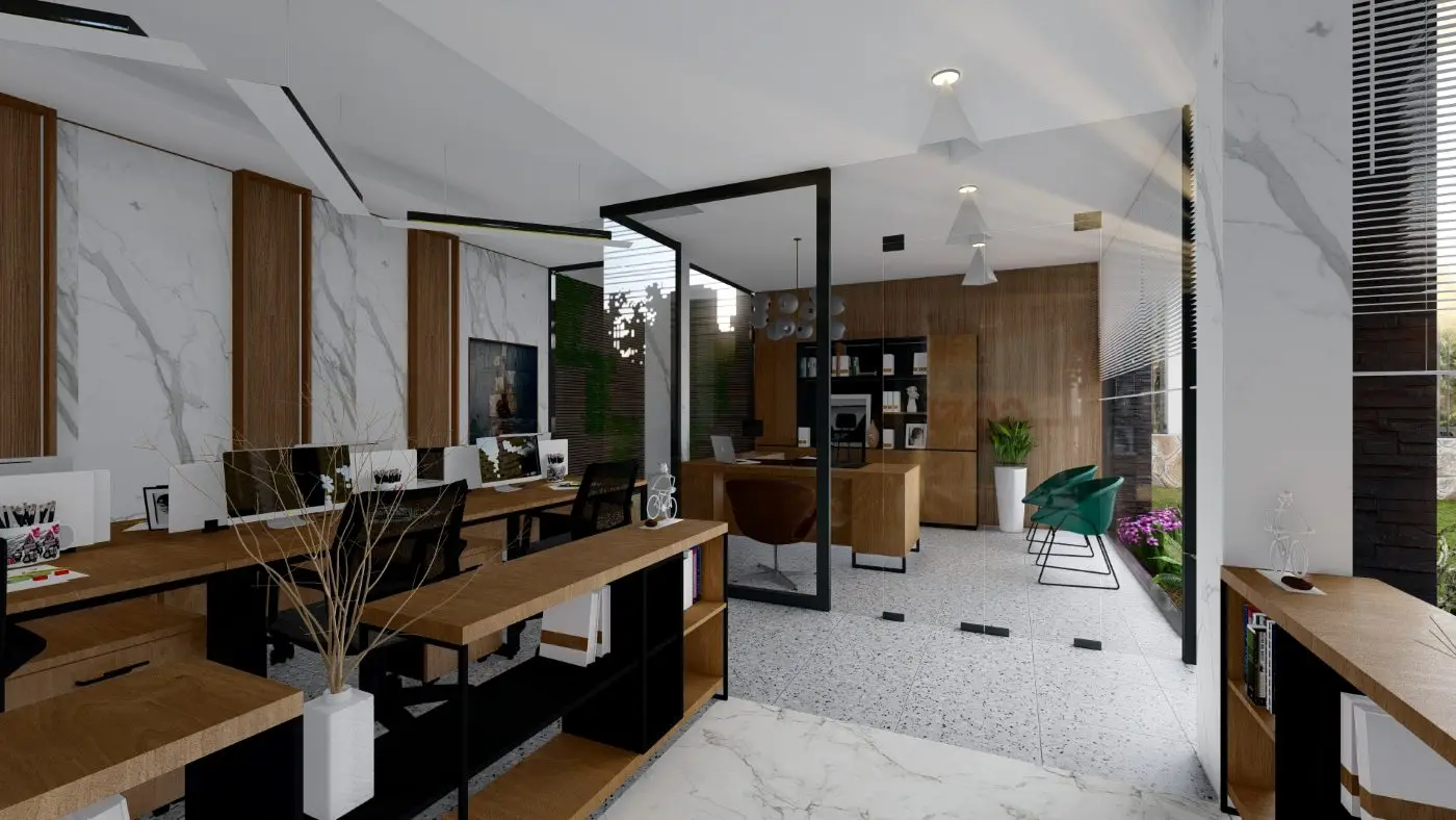 Interior design and finishes: interior executive office