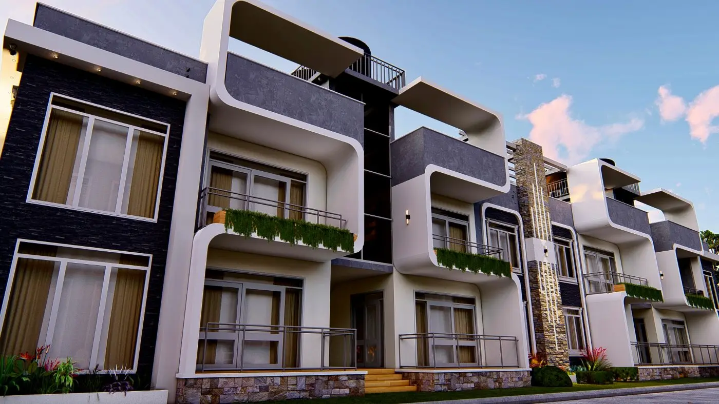 Apartments with rooftop terrace, Jinja