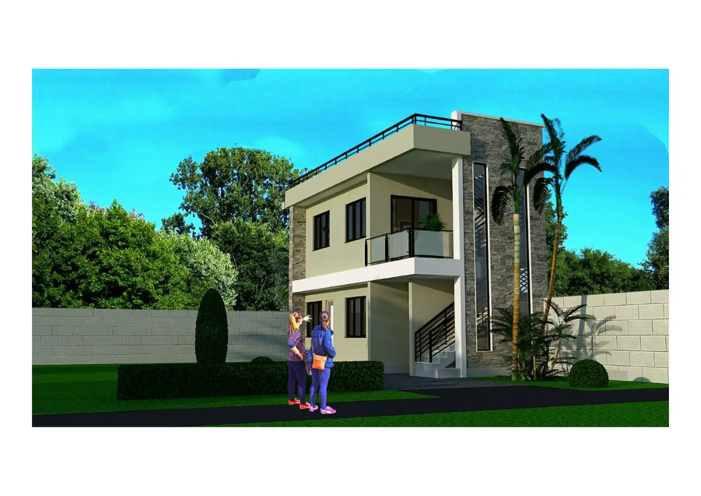 Two-storey guest unit, Ziranumbu